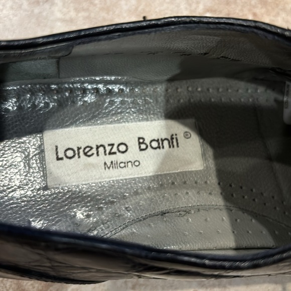 Lorenzo Banfi Man’s Italian Shoe Crocodile Dressing size 8 - Picture 15 of 16